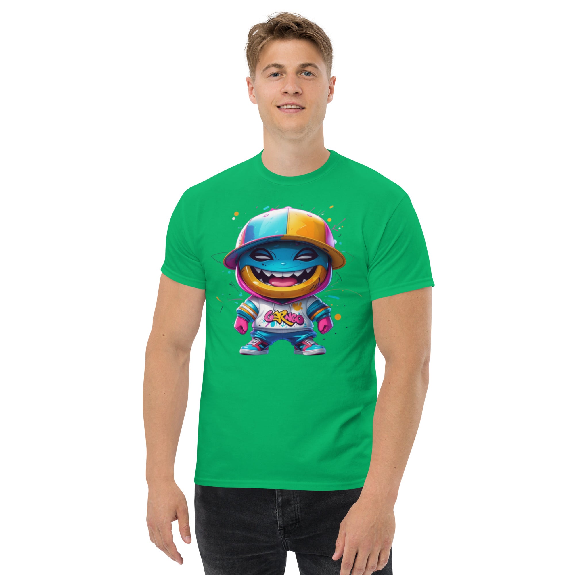 T-Shirt Unisex Stampata 100% Cotone – Confortevole – Design Monster-Biiply