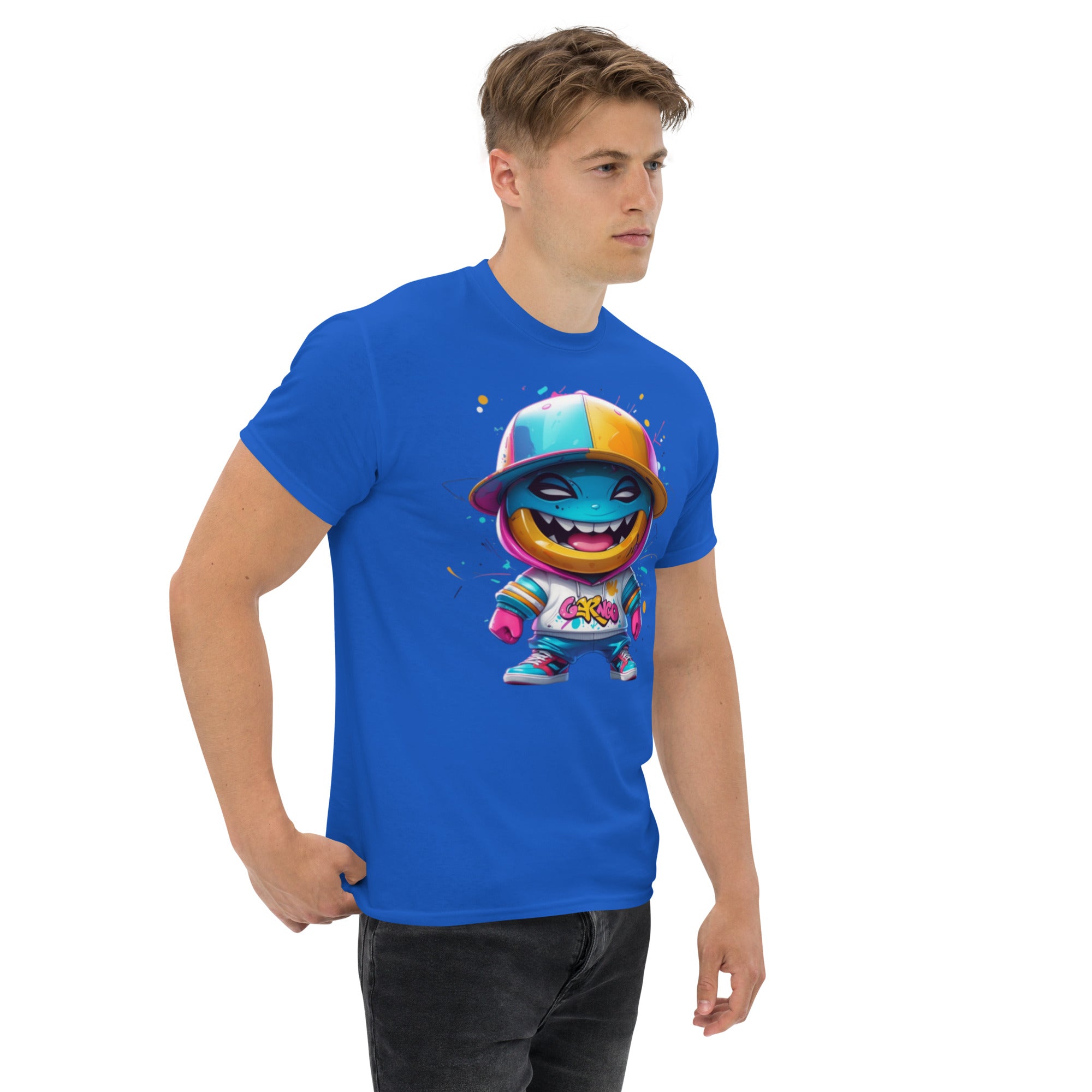 T-Shirt Unisex Stampata 100% Cotone – Confortevole – Design Monster-Biiply