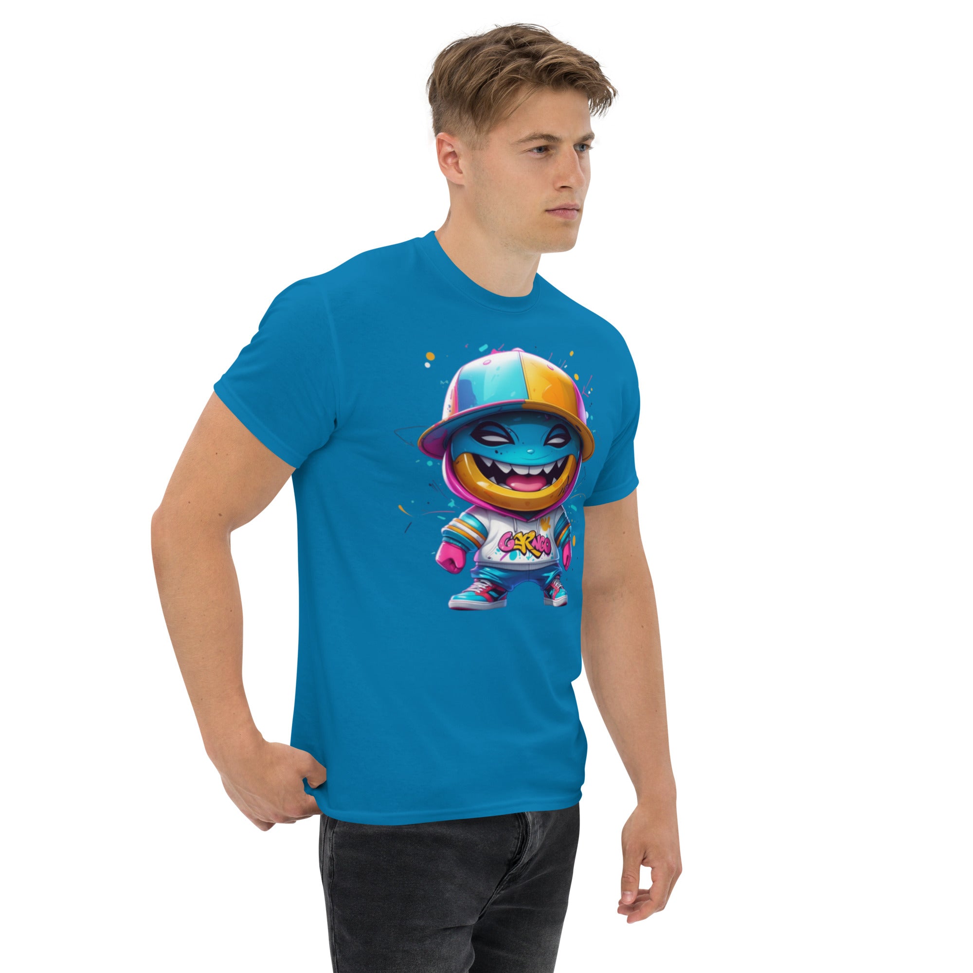 T-Shirt Unisex Stampata 100% Cotone – Confortevole – Design Monster-Biiply