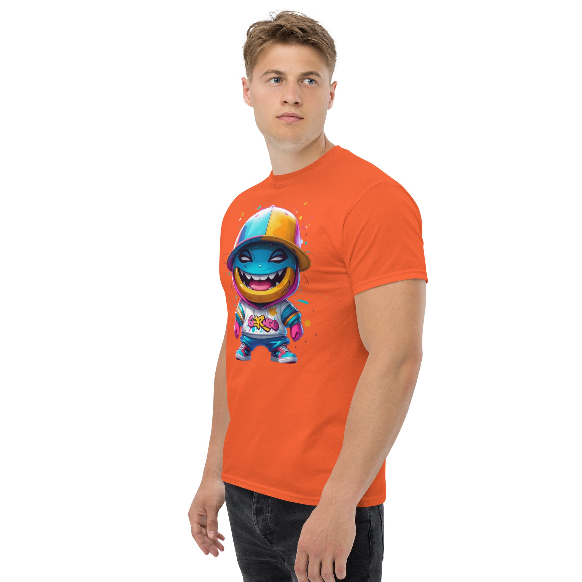 T-Shirt Unisex Stampata 100% Cotone – Confortevole – Design Monster-Biiply