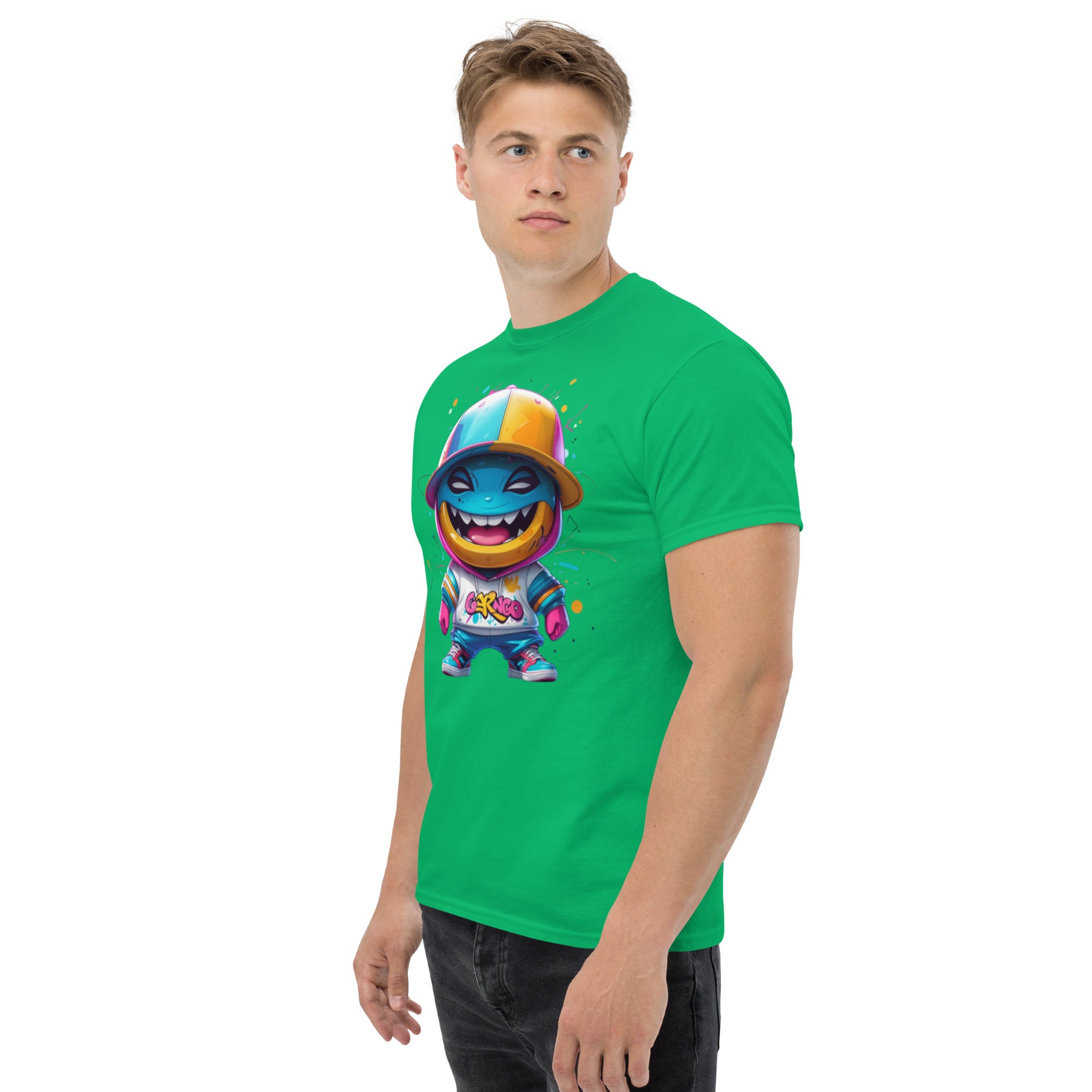 T-Shirt Unisex Stampata 100% Cotone – Confortevole – Design Monster-Biiply