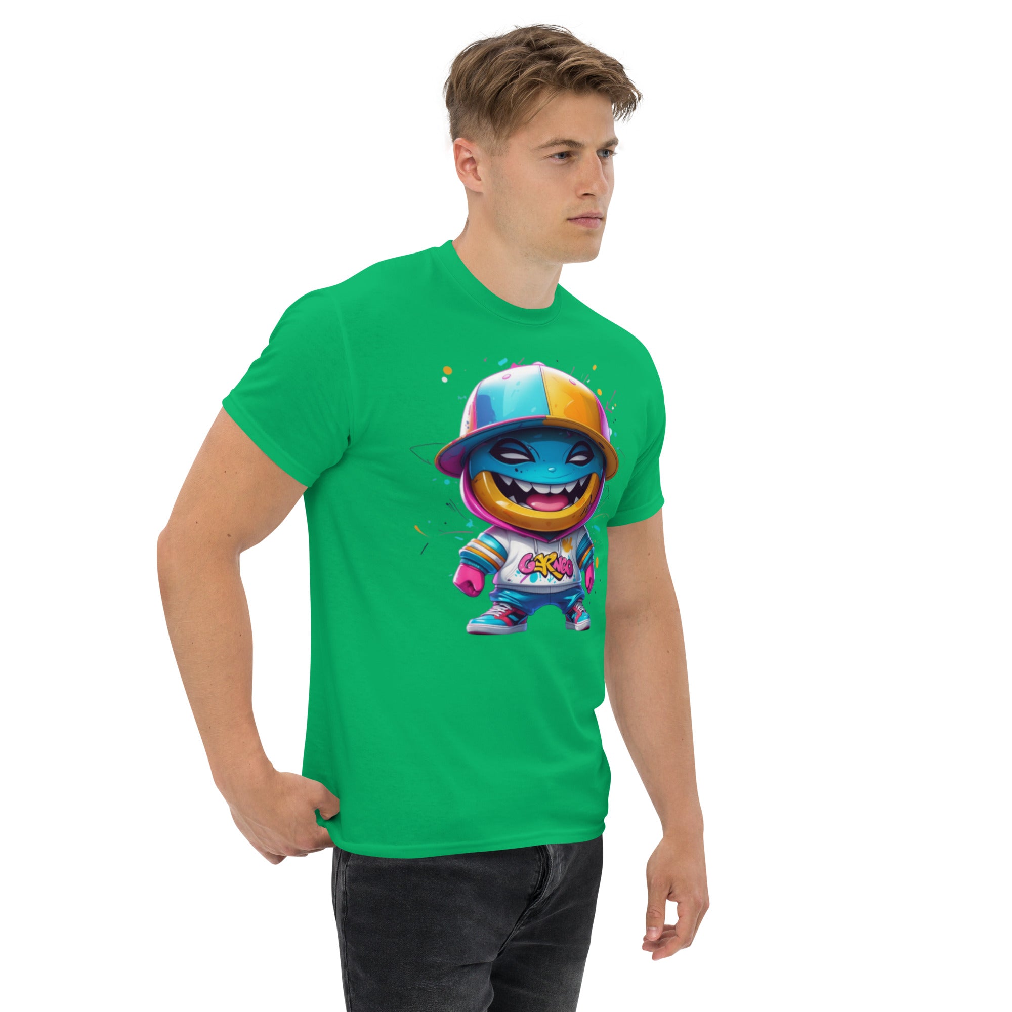 T-Shirt Unisex Stampata 100% Cotone – Confortevole – Design Monster-Biiply