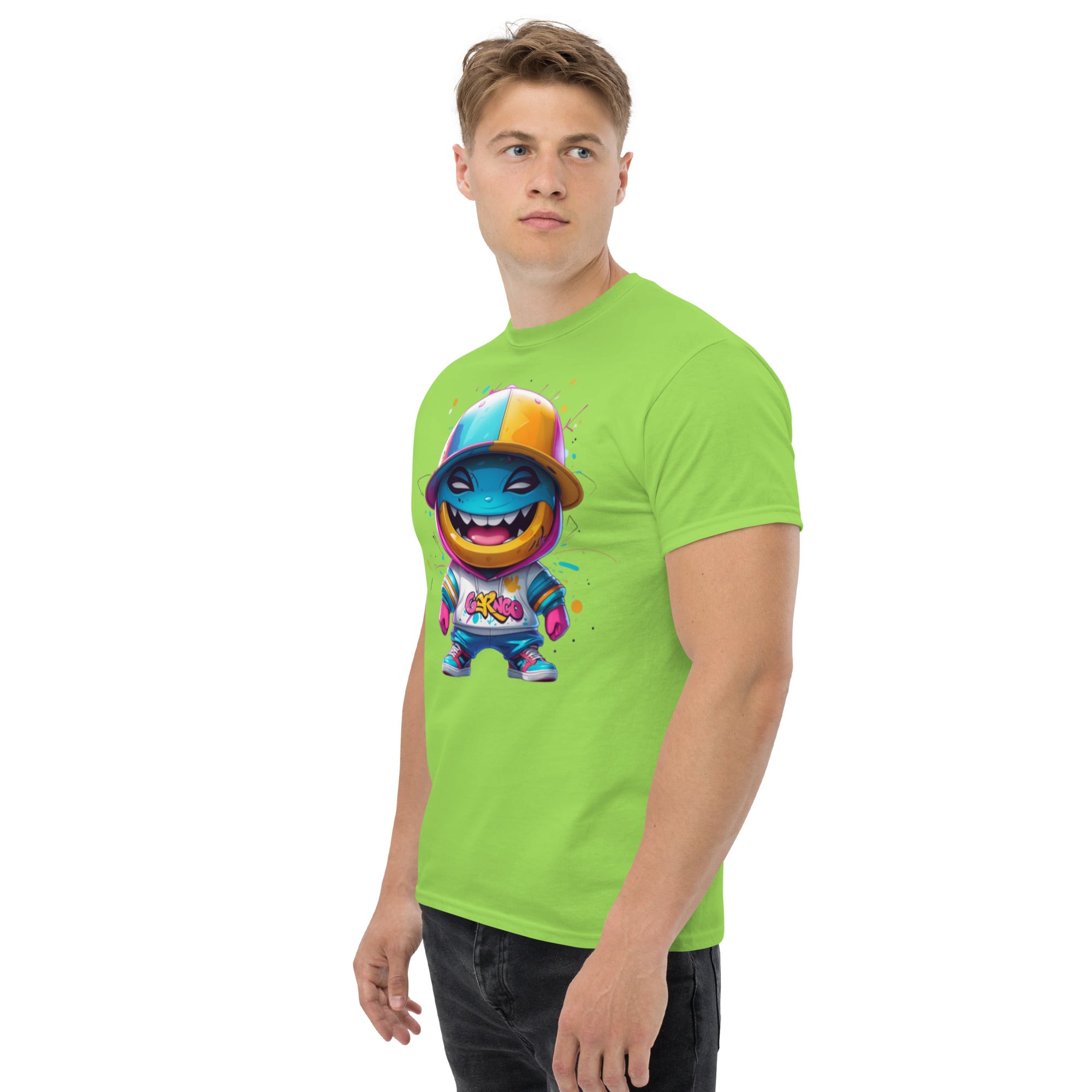 T-Shirt Unisex Stampata 100% Cotone – Confortevole – Design Monster-Biiply
