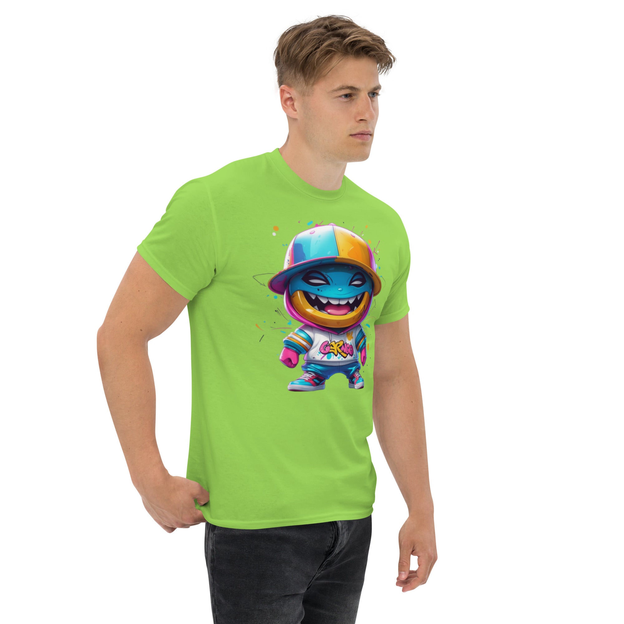 T-Shirt Unisex Stampata 100% Cotone – Confortevole – Design Monster-Biiply