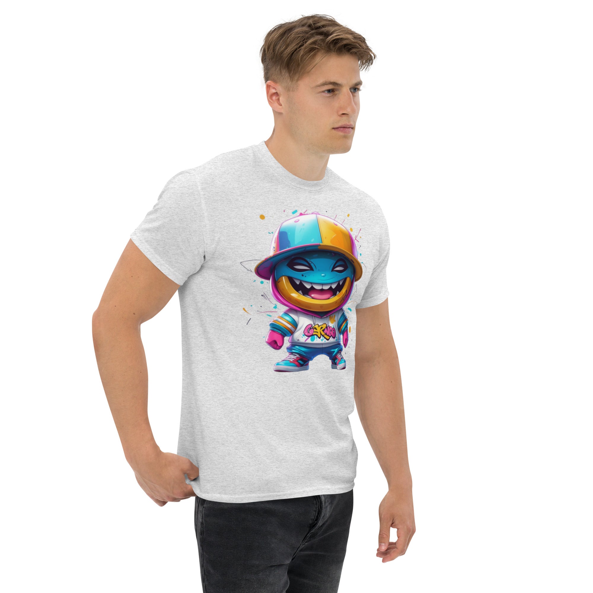 T-Shirt Unisex Stampata 100% Cotone – Confortevole – Design Monster-Biiply