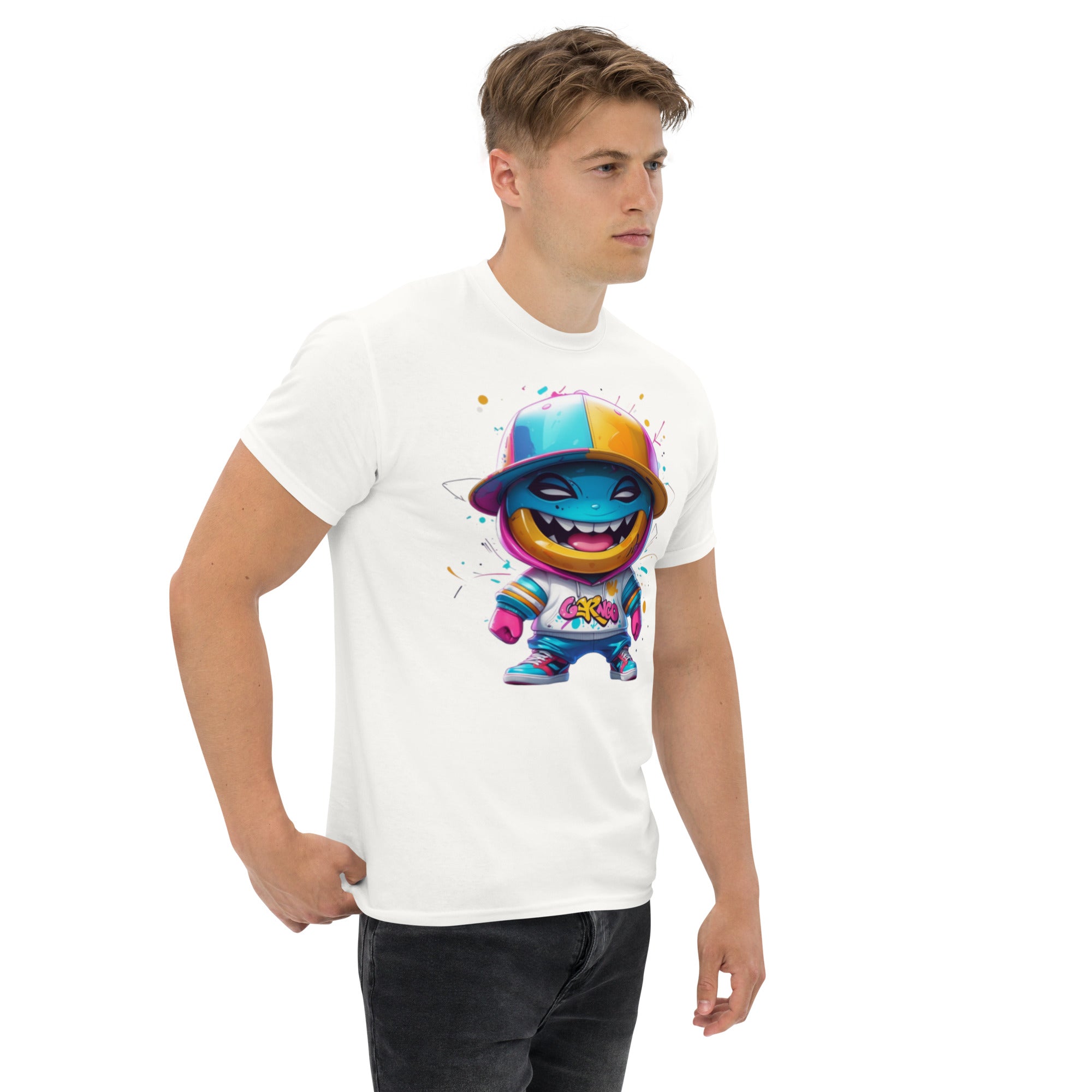 T-Shirt Unisex Stampata 100% Cotone – Confortevole – Design Monster-Biiply