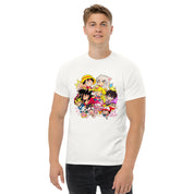 T-Shirt Unisex Stampata 100% Cotone – Confortevole – Design Multi Eroi anime-Biiply