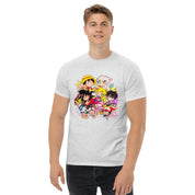 T-Shirt Unisex Stampata 100% Cotone – Confortevole – Design Multi Eroi anime-Biiply