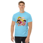 T-Shirt Unisex Stampata 100% Cotone – Confortevole – Design Multi Eroi anime-Biiply
