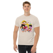 T-Shirt Unisex Stampata 100% Cotone – Confortevole – Design Multi Eroi anime-Biiply