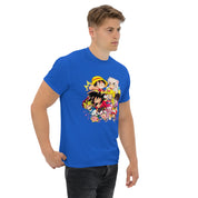 T-Shirt Unisex Stampata 100% Cotone – Confortevole – Design Multi Eroi anime-Biiply