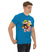 T-Shirt Unisex Stampata 100% Cotone – Confortevole – Design Multi Eroi anime-Biiply