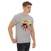 T-Shirt Unisex Stampata 100% Cotone – Confortevole – Design Multi Eroi anime-Biiply