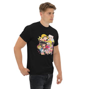 T-Shirt Unisex Stampata 100% Cotone – Confortevole – Design Multi Eroi anime-Biiply