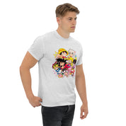 T-Shirt Unisex Stampata 100% Cotone – Confortevole – Design Multi Eroi anime-Biiply