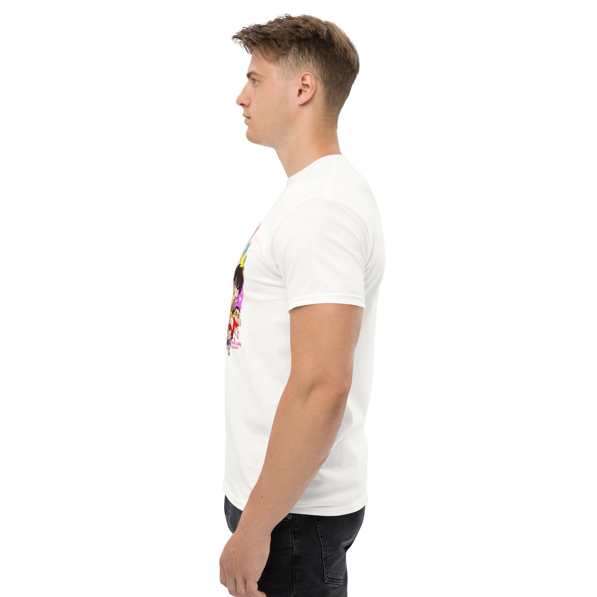 T-Shirt Unisex Stampata 100% Cotone – Confortevole – Design Multi Eroi anime-Biiply