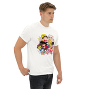 T-Shirt Unisex Stampata 100% Cotone – Confortevole – Design Multi Eroi anime-Biiply