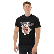 T-Shirt Unisex Stampata 100% Cotone – Confortevole – Design Muuh Shock-Biiply