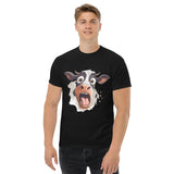 T-Shirt Unisex Stampata 100% Cotone – Confortevole – Design Muuh Shock