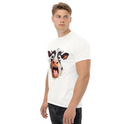 T-Shirt Unisex Stampata 100% Cotone – Confortevole – Design Muuh Shock-Biiply