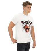 T-Shirt Unisex Stampata 100% Cotone – Confortevole – Design Muuh Shock-Biiply