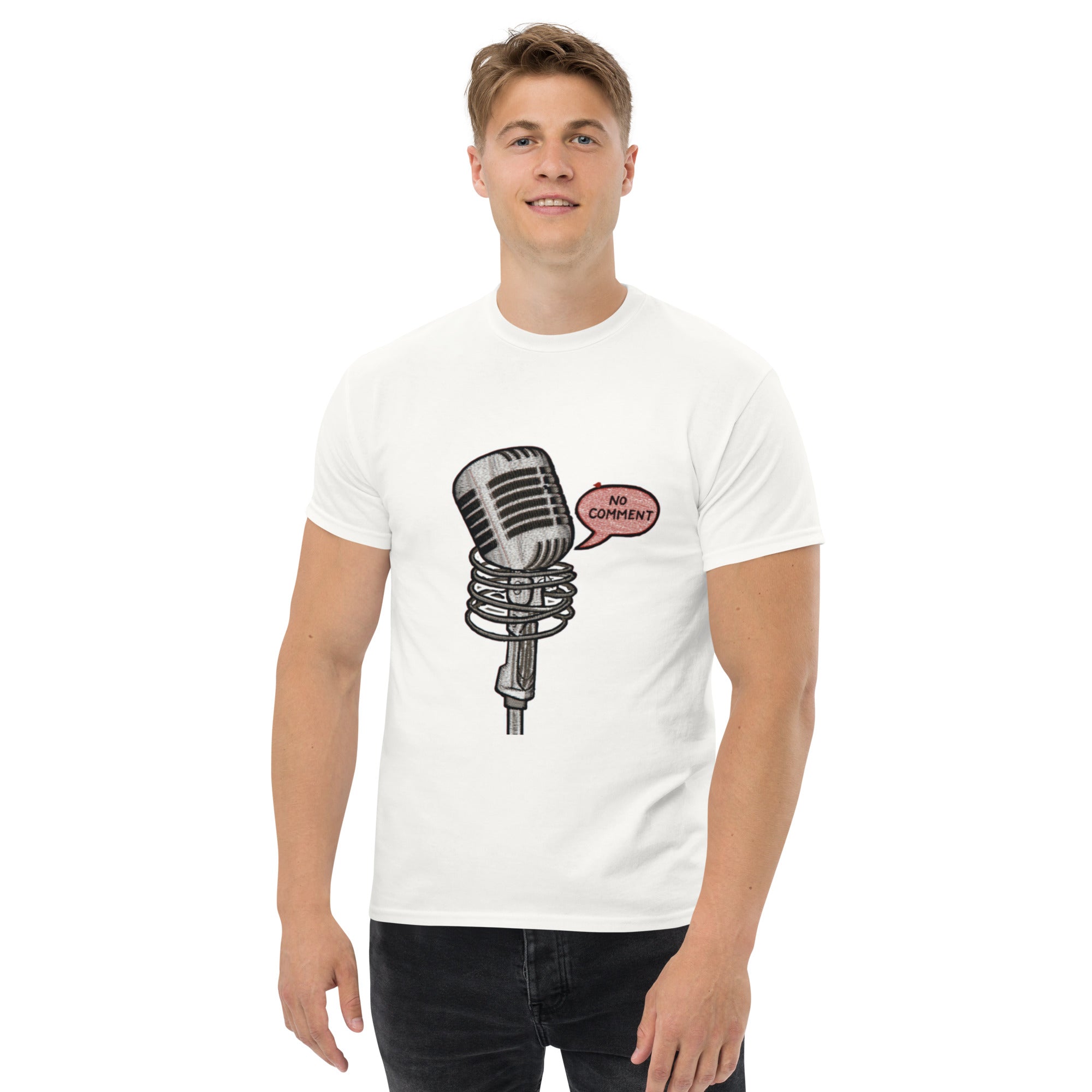 T-Shirt Unisex Stampata 100% Cotone – Confortevole – Design No Comment-Biiply