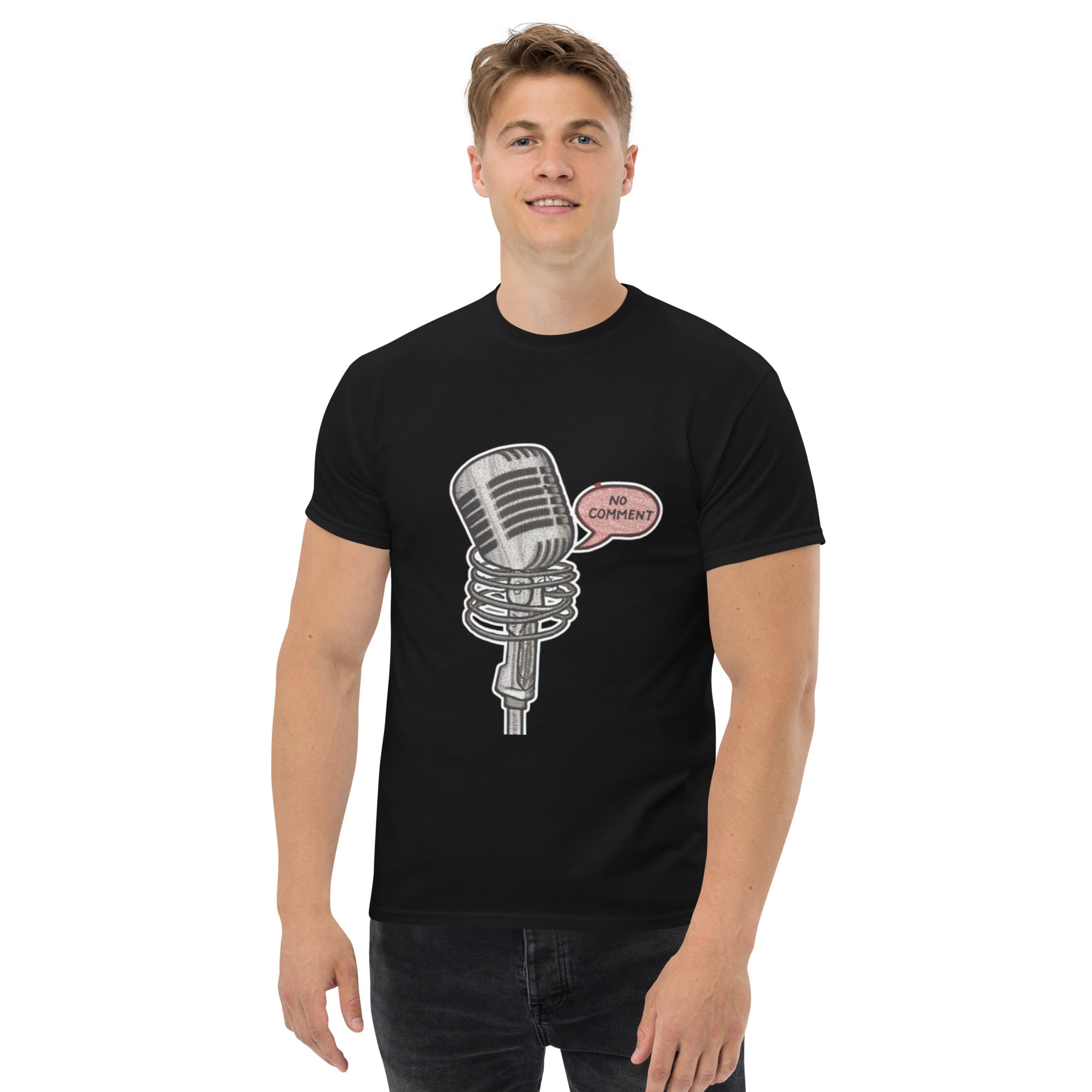 T-Shirt Unisex Stampata 100% Cotone – Confortevole – Design No Comment-Biiply