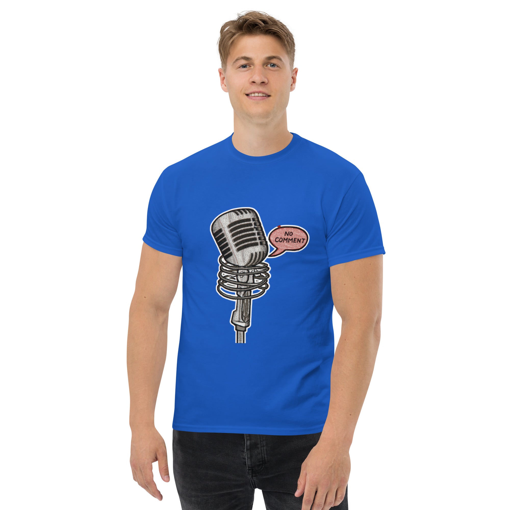 T-Shirt Unisex Stampata 100% Cotone – Confortevole – Design No Comment-Biiply