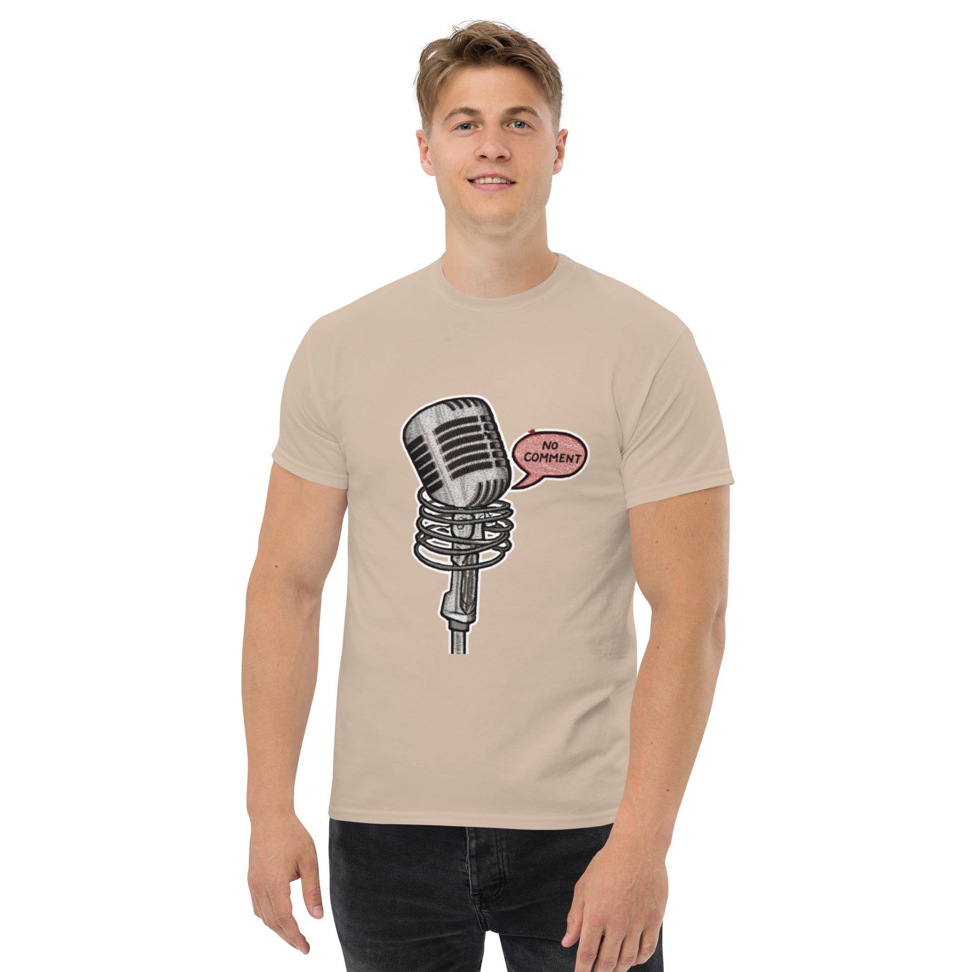 T-Shirt Unisex Stampata 100% Cotone – Confortevole – Design No Comment-Biiply