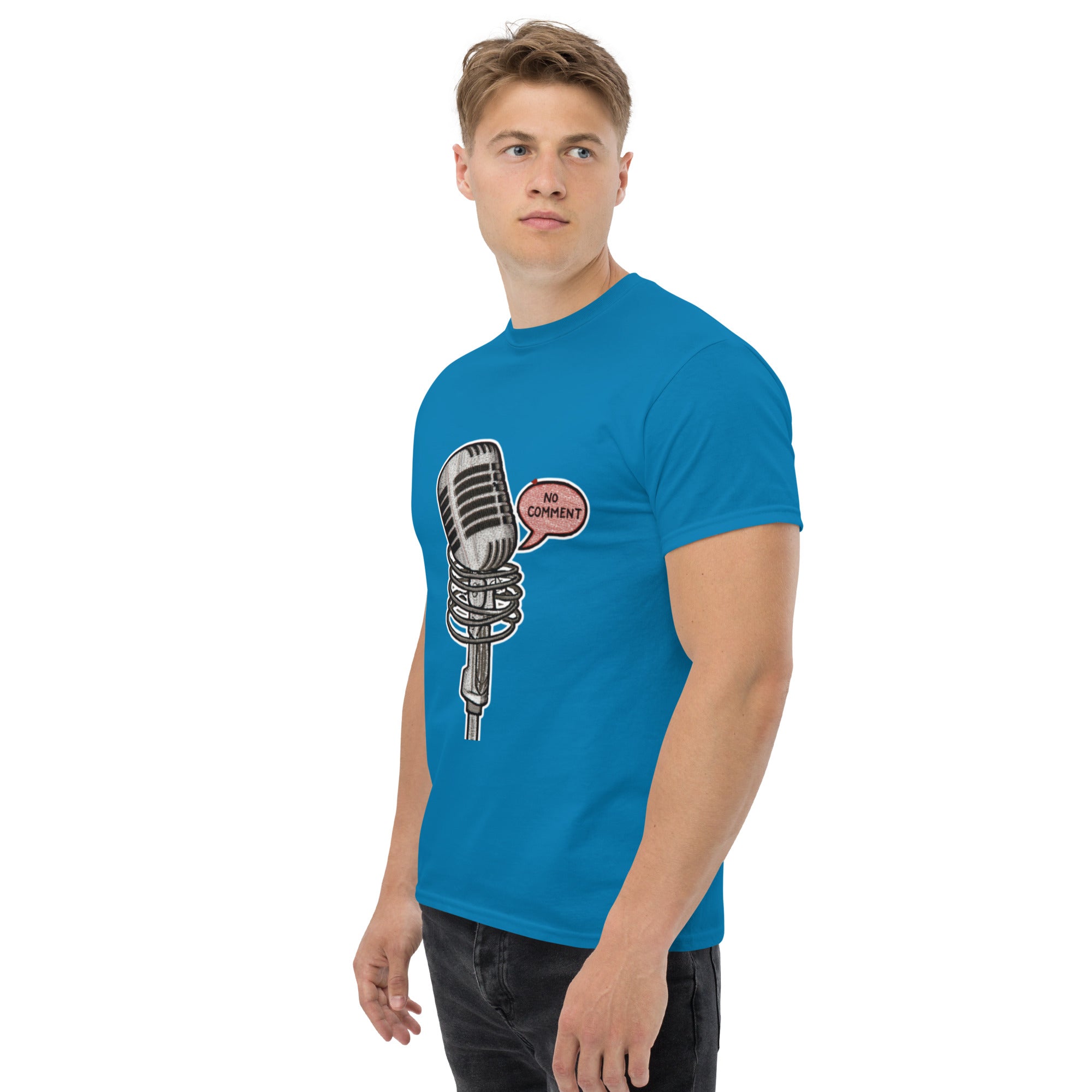 T-Shirt Unisex Stampata 100% Cotone – Confortevole – Design No Comment-Biiply