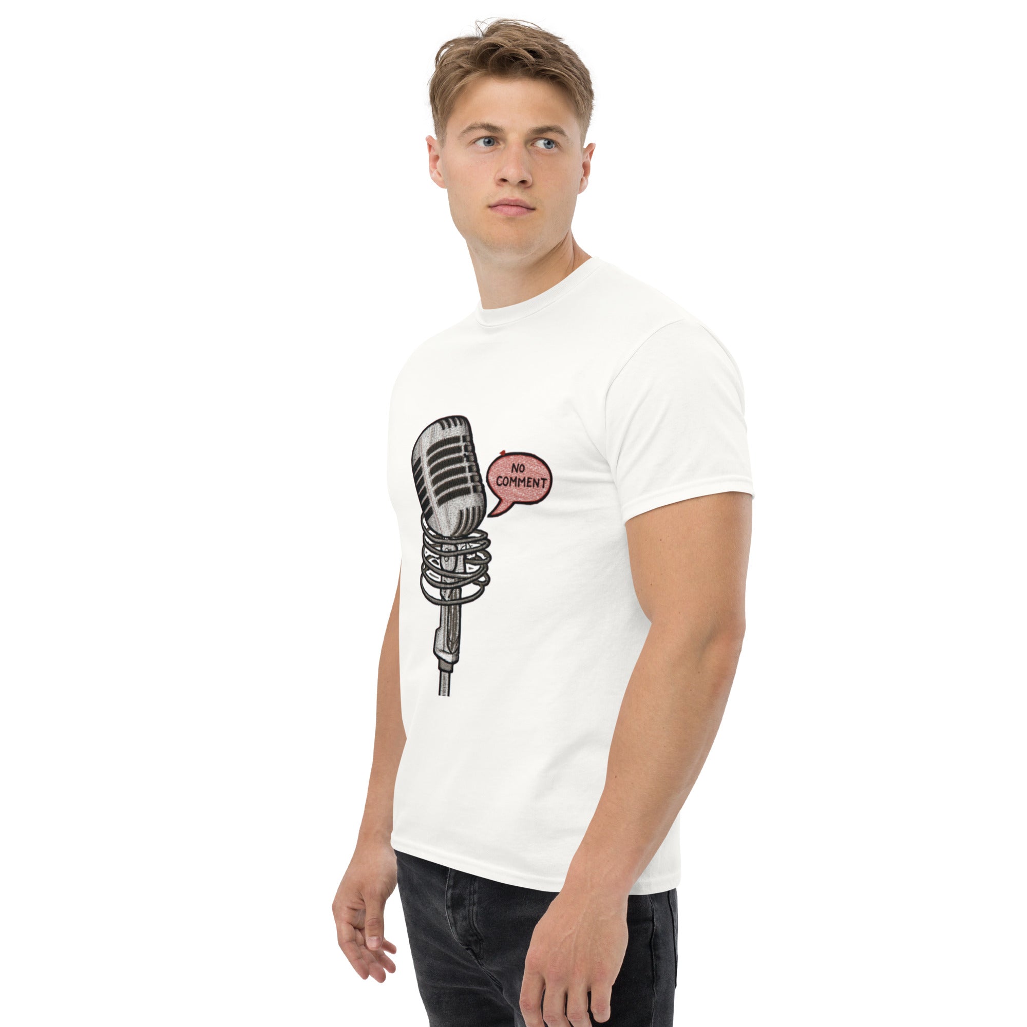 T-Shirt Unisex Stampata 100% Cotone – Confortevole – Design No Comment-Biiply