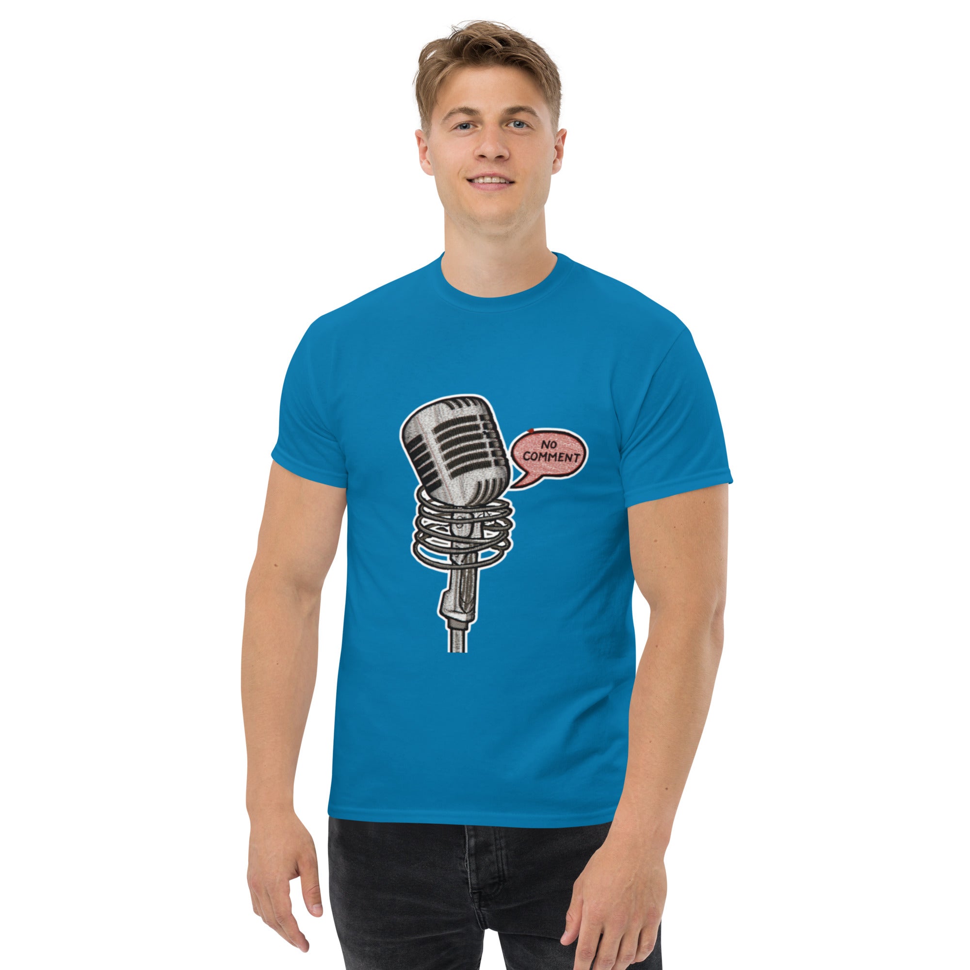 T-Shirt Unisex Stampata 100% Cotone – Confortevole – Design No Comment-Biiply