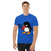 T-Shirt Unisex Stampata 100% Cotone – Confortevole – Design Pinguino Arrabbiato Beep Beep-Biiply