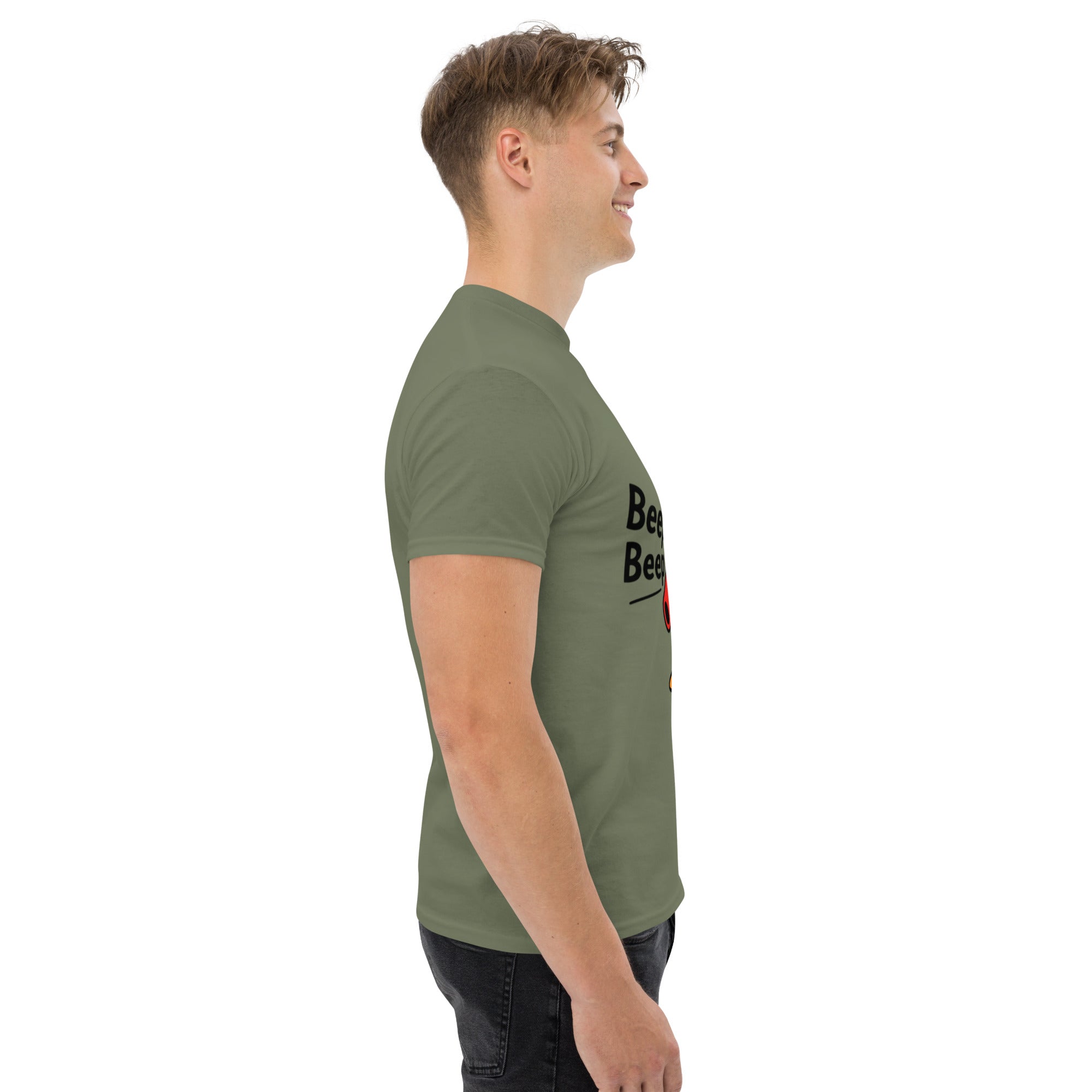 T-Shirt Unisex Stampata 100% Cotone – Confortevole – Design Pinguino Arrabbiato Beep Beep-Biiply