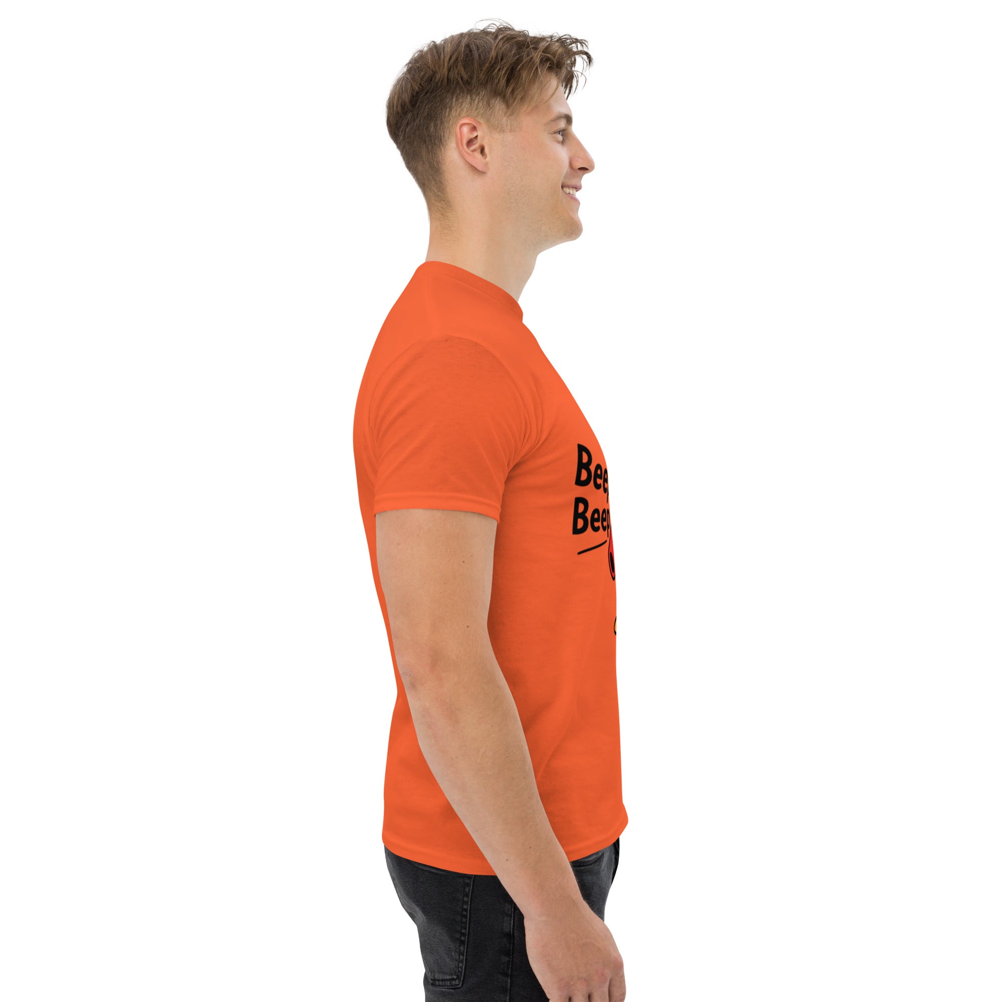 T-Shirt Unisex Stampata 100% Cotone – Confortevole – Design Pinguino Arrabbiato Beep Beep-Biiply