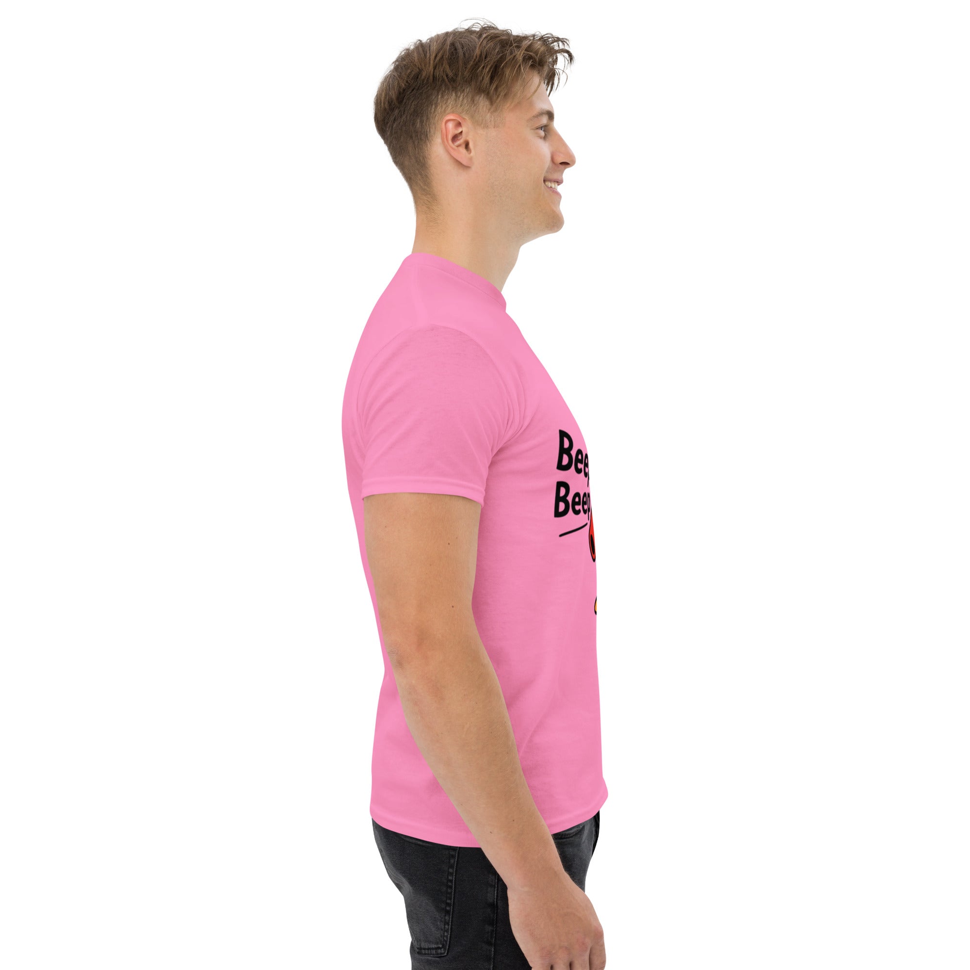 T-Shirt Unisex Stampata 100% Cotone – Confortevole – Design Pinguino Arrabbiato Beep Beep-Biiply