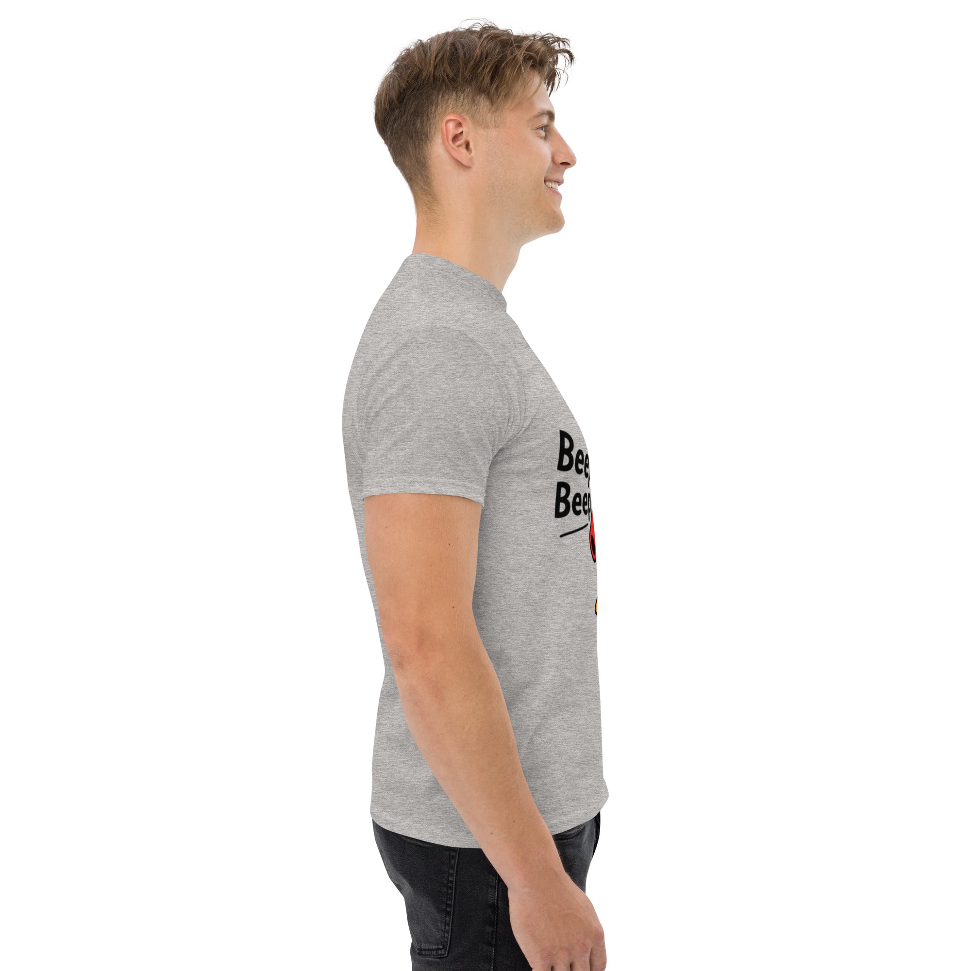 T-Shirt Unisex Stampata 100% Cotone – Confortevole – Design Pinguino Arrabbiato Beep Beep-Biiply