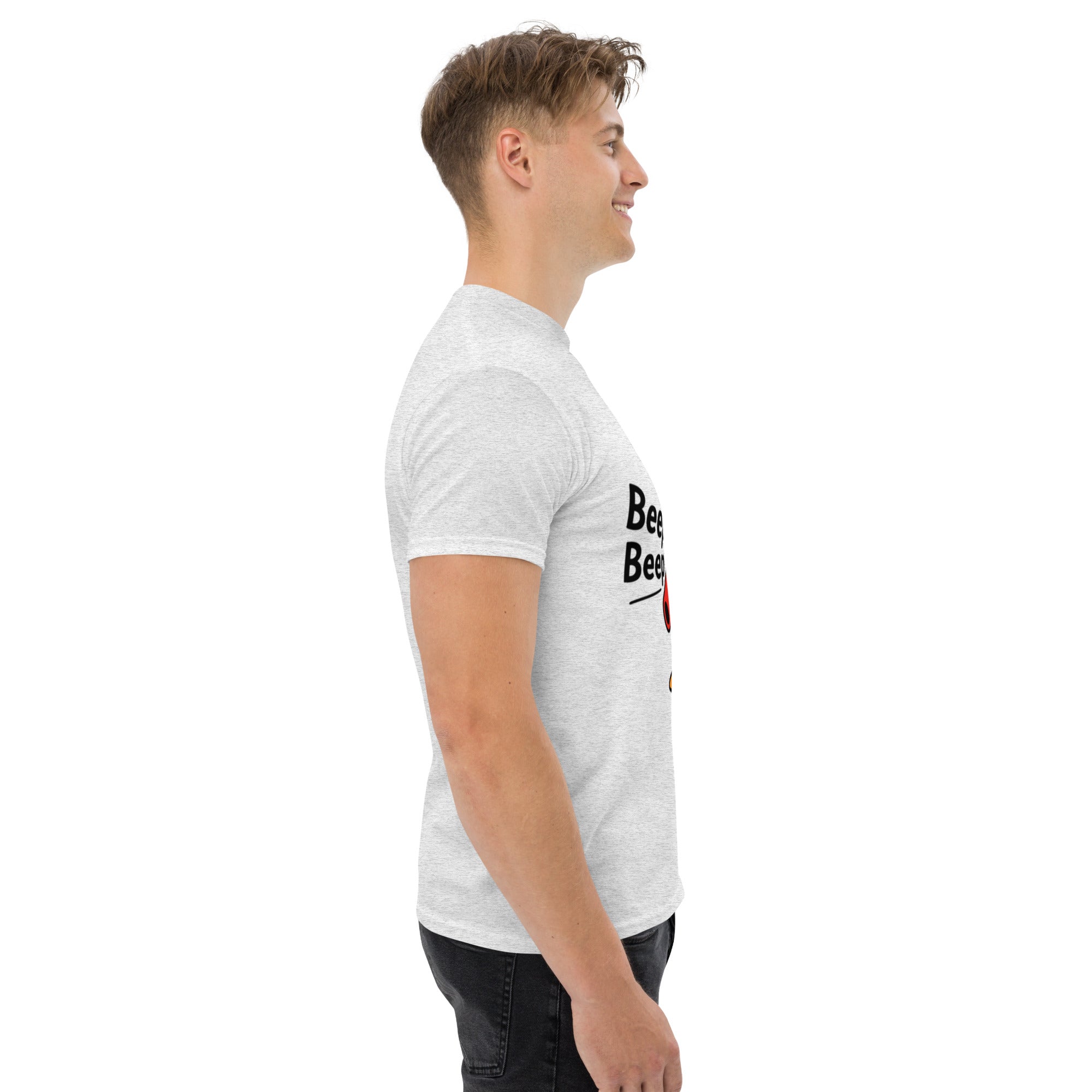T-Shirt Unisex Stampata 100% Cotone – Confortevole – Design Pinguino Arrabbiato Beep Beep-Biiply