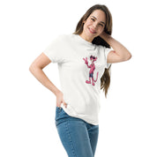 T-Shirt Unisex Stampata 100% Cotone – Confortevole – Design Pink Panter-Biiply