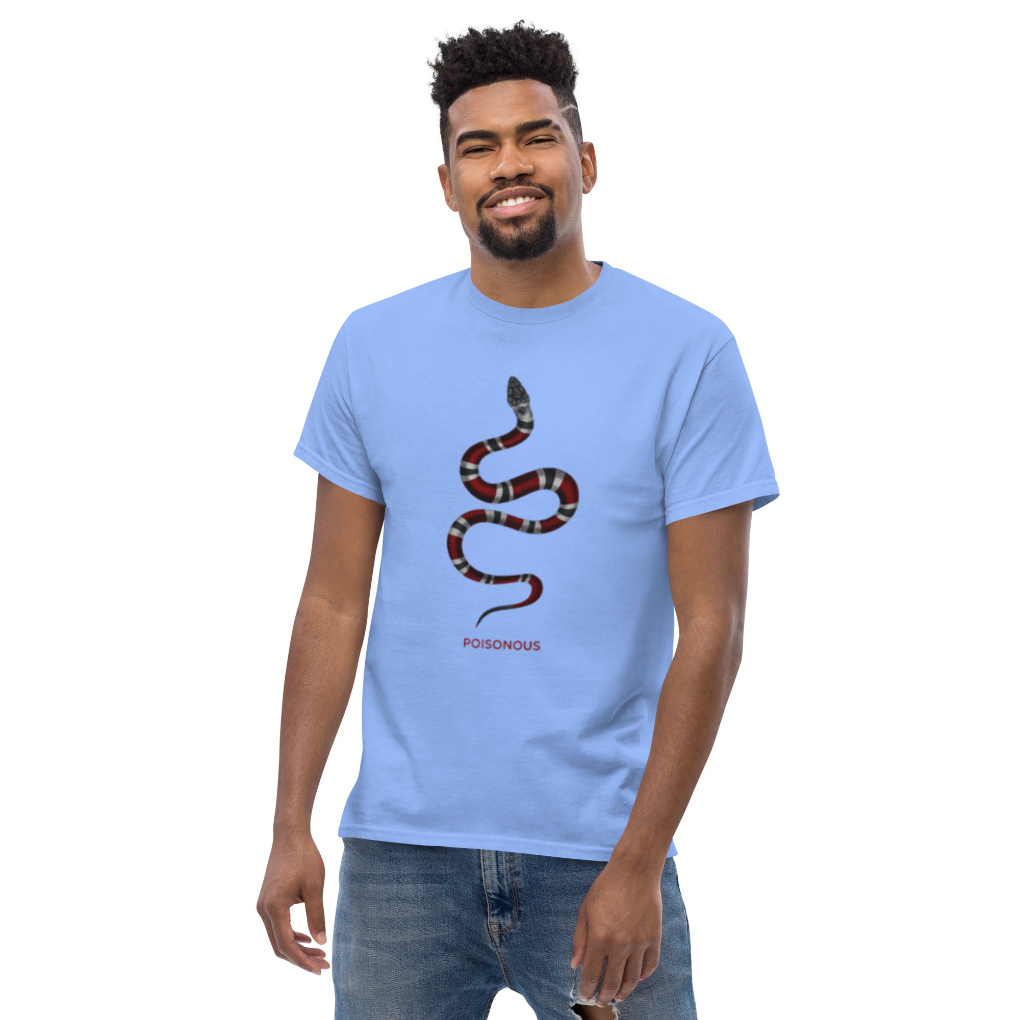 T-Shirt Unisex Stampata 100% Cotone – Confortevole – Design Poisonus-Biiply
