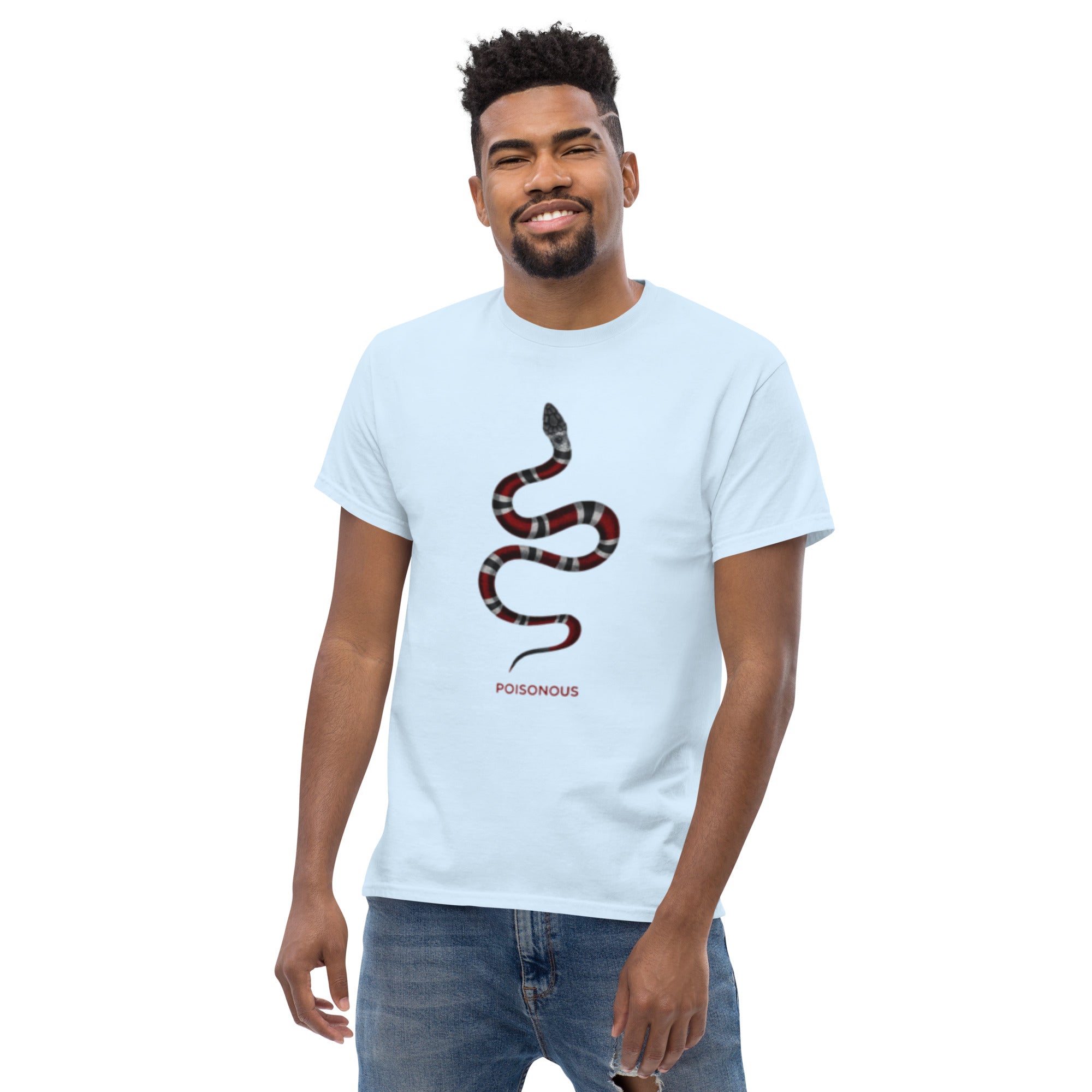 T-Shirt Unisex Stampata 100% Cotone – Confortevole – Design Poisonus-Biiply