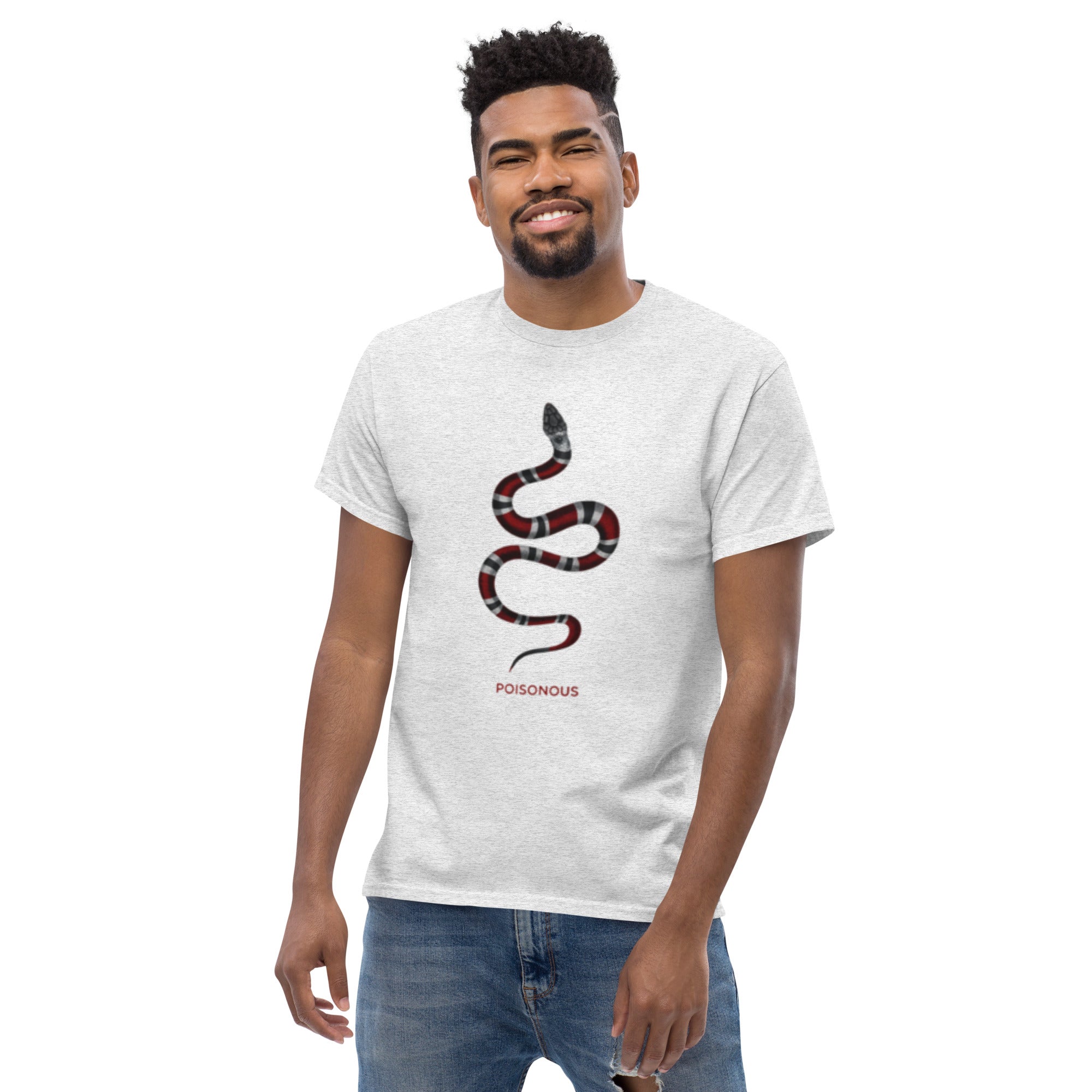 T-Shirt Unisex Stampata 100% Cotone – Confortevole – Design Poisonus-Biiply