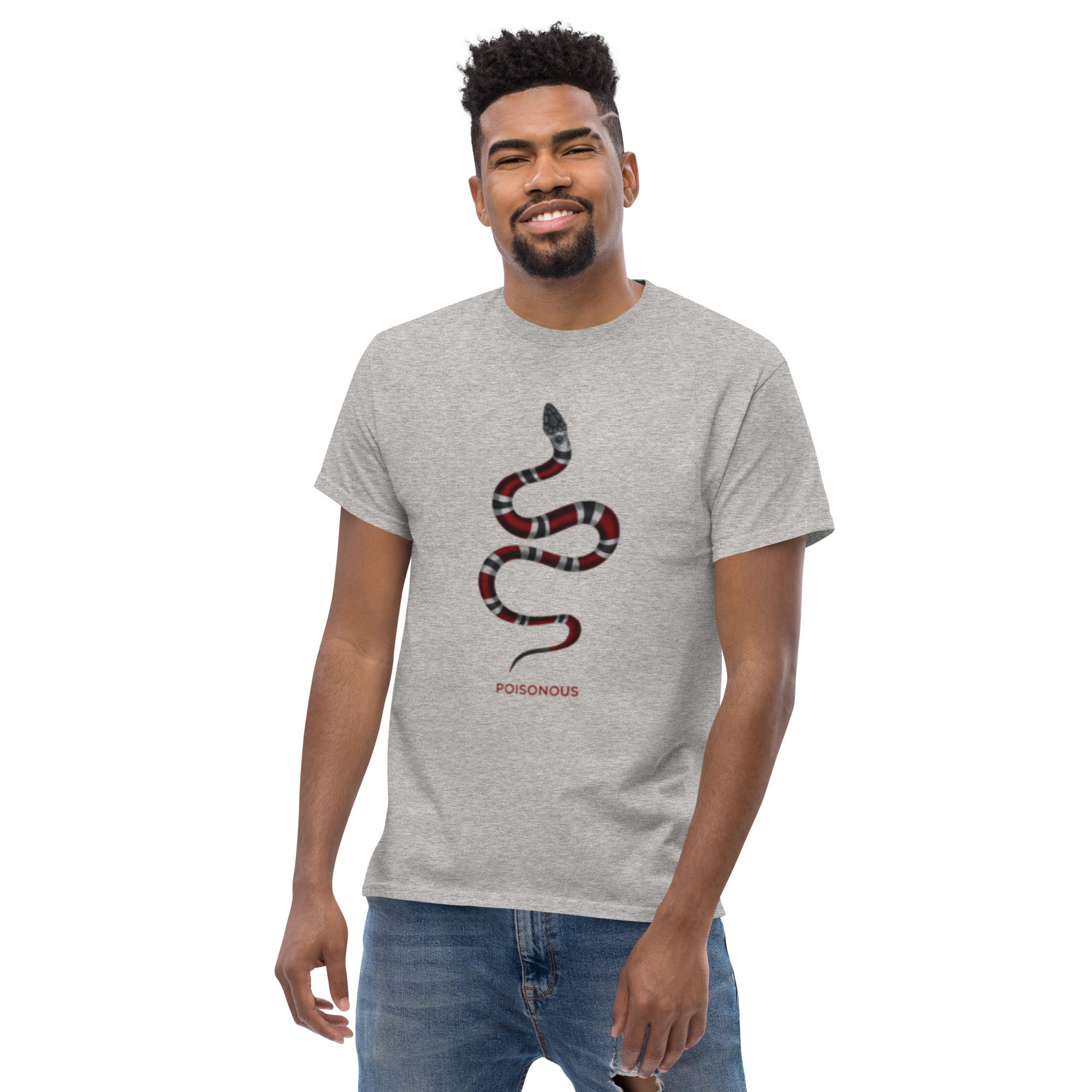 T-Shirt Unisex Stampata 100% Cotone – Confortevole – Design Poisonus-Biiply