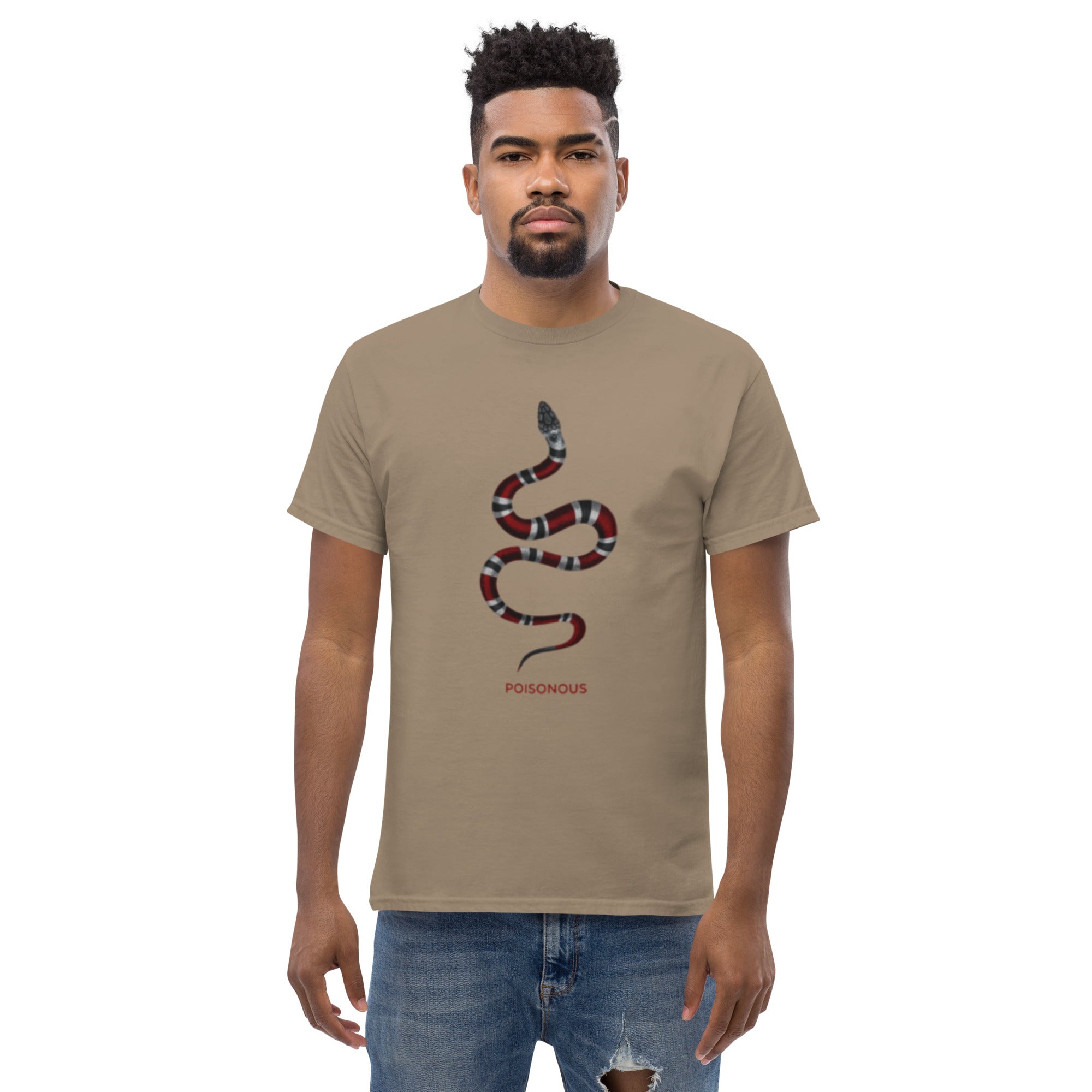 T-Shirt Unisex Stampata 100% Cotone – Confortevole – Design Poisonus-Biiply