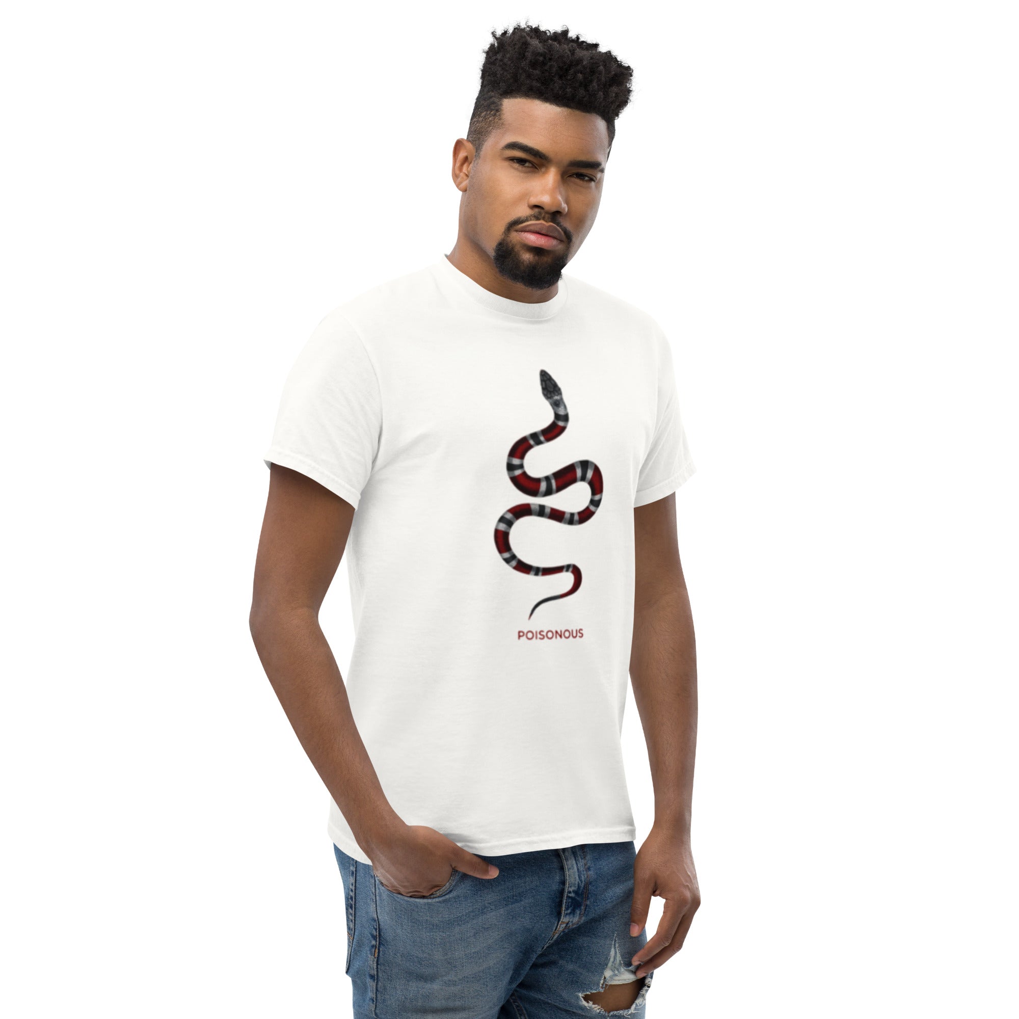 T-Shirt Unisex Stampata 100% Cotone – Confortevole – Design Poisonus-Biiply