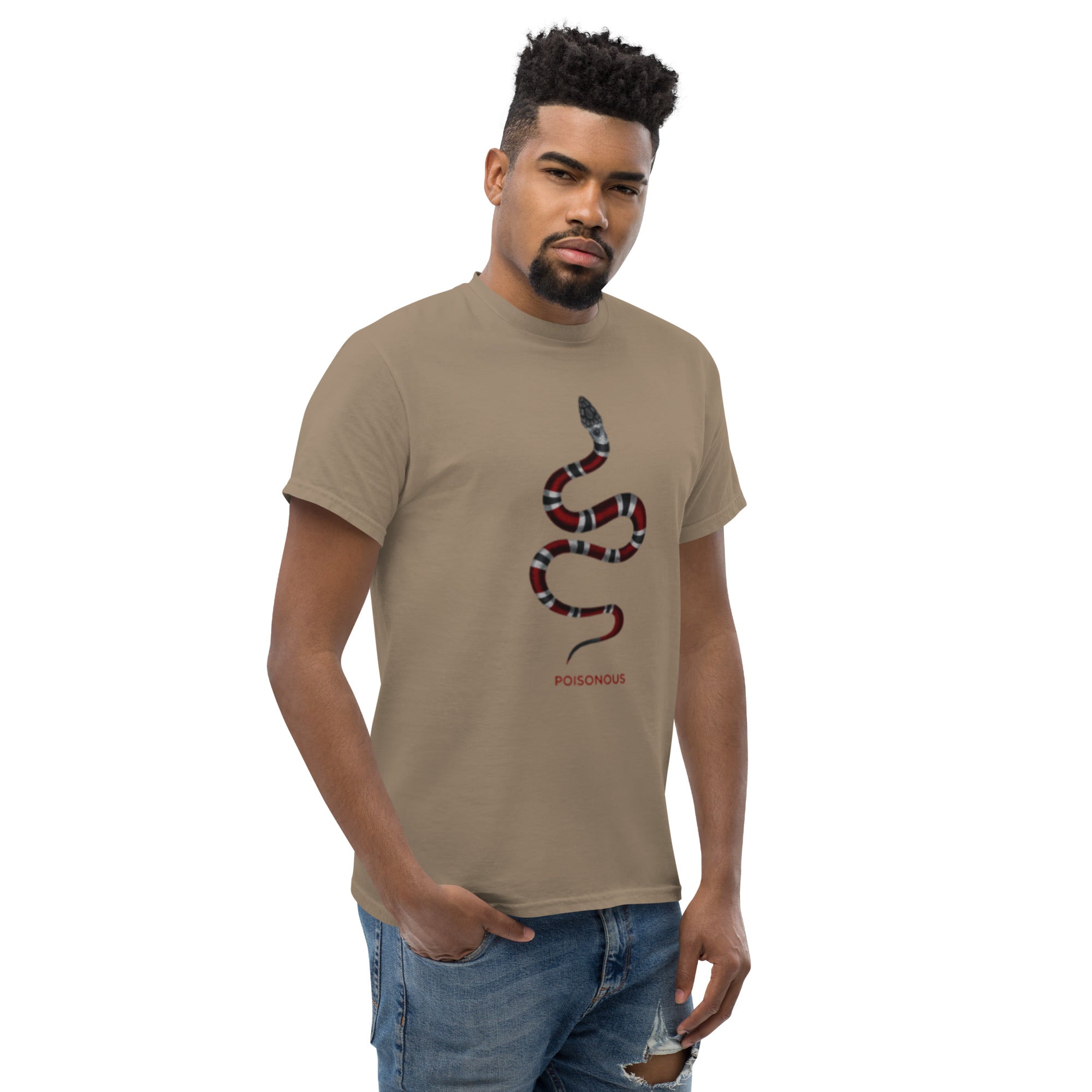 T-Shirt Unisex Stampata 100% Cotone – Confortevole – Design Poisonus-Biiply