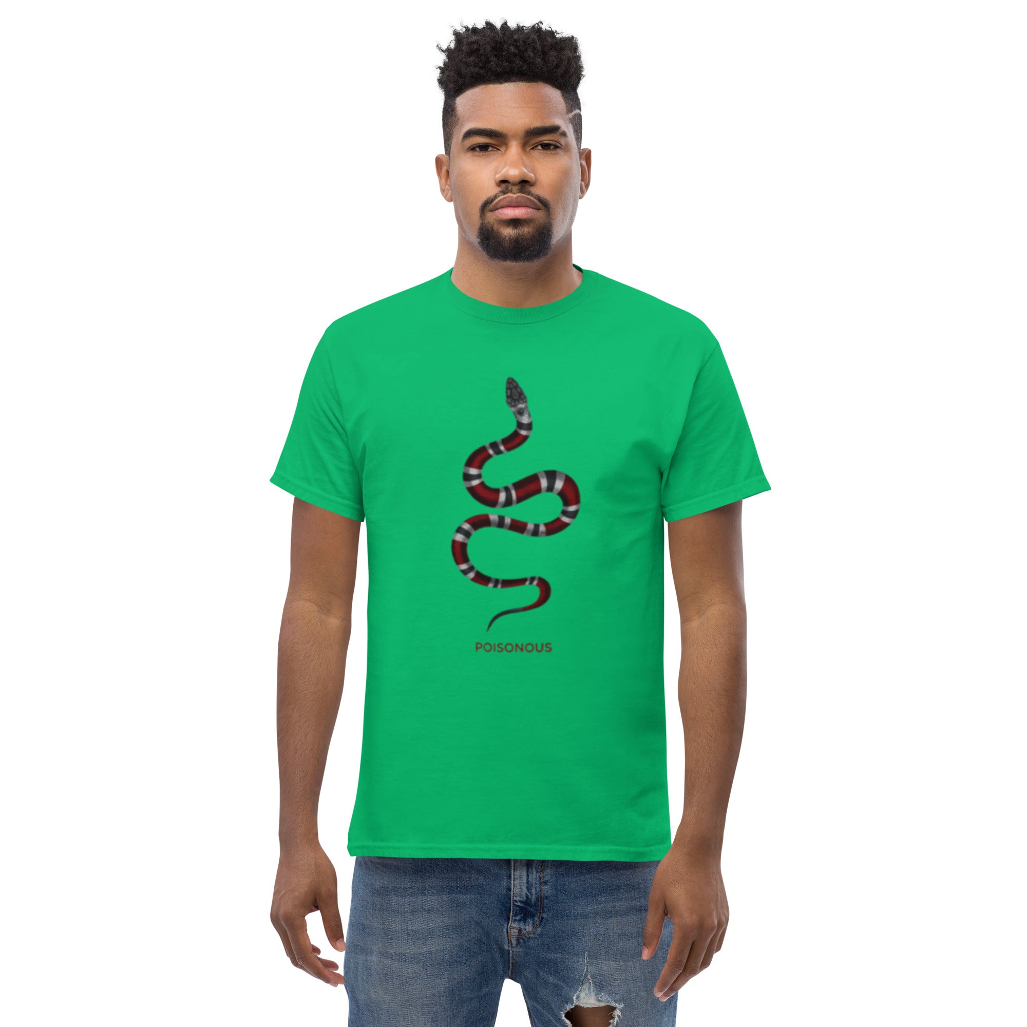T-Shirt Unisex Stampata 100% Cotone – Confortevole – Design Poisonus-Biiply