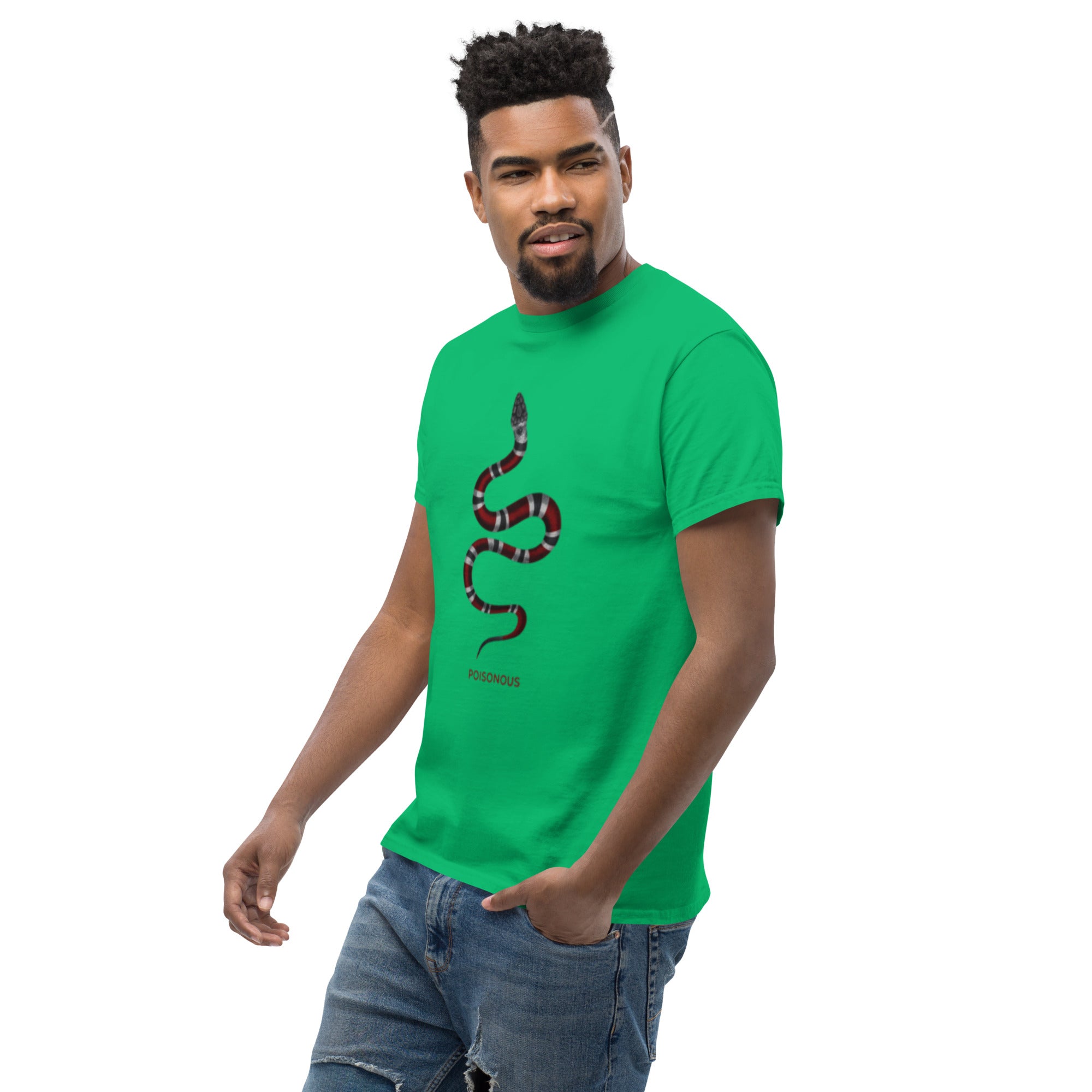 T-Shirt Unisex Stampata 100% Cotone – Confortevole – Design Poisonus-Biiply