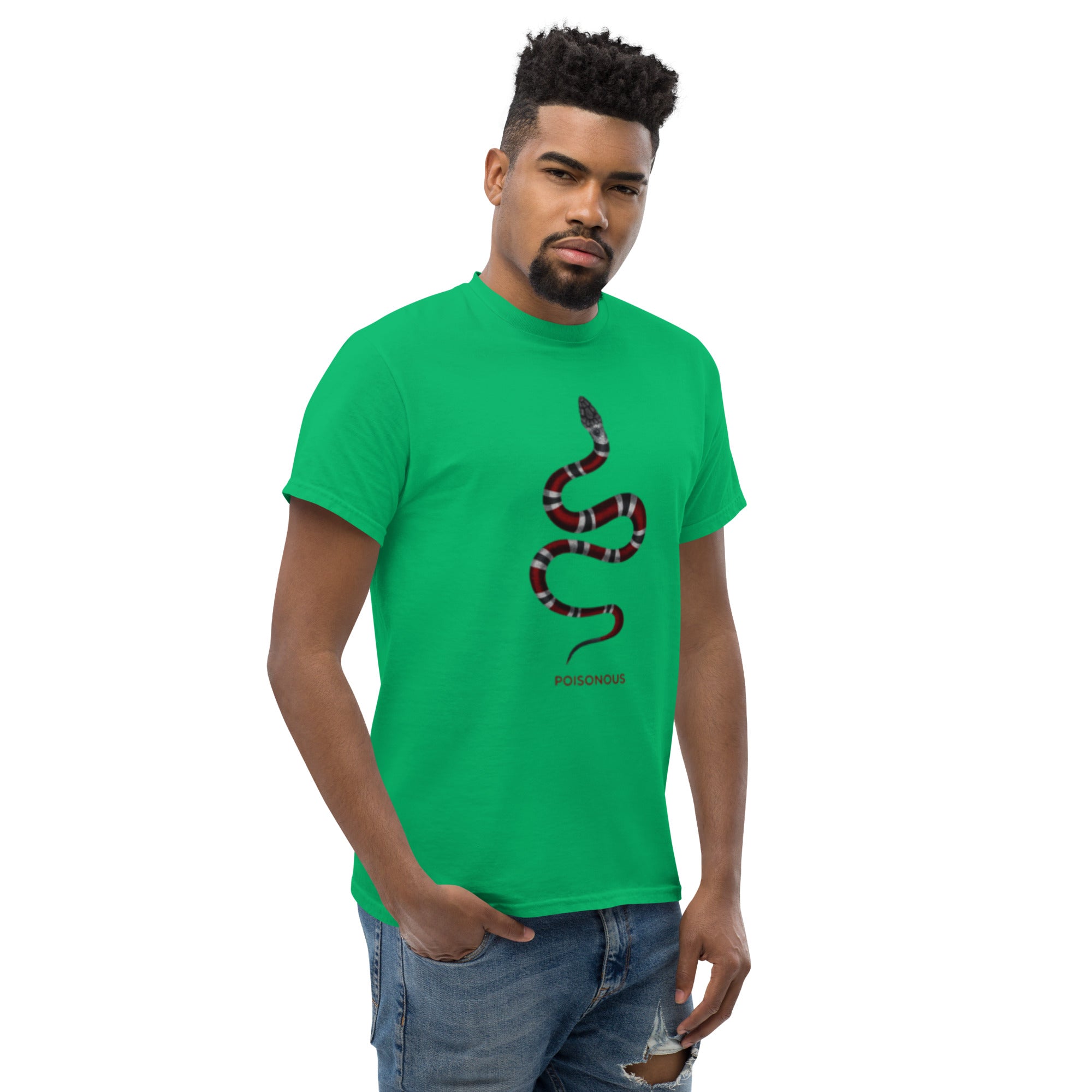 T-Shirt Unisex Stampata 100% Cotone – Confortevole – Design Poisonus-Biiply