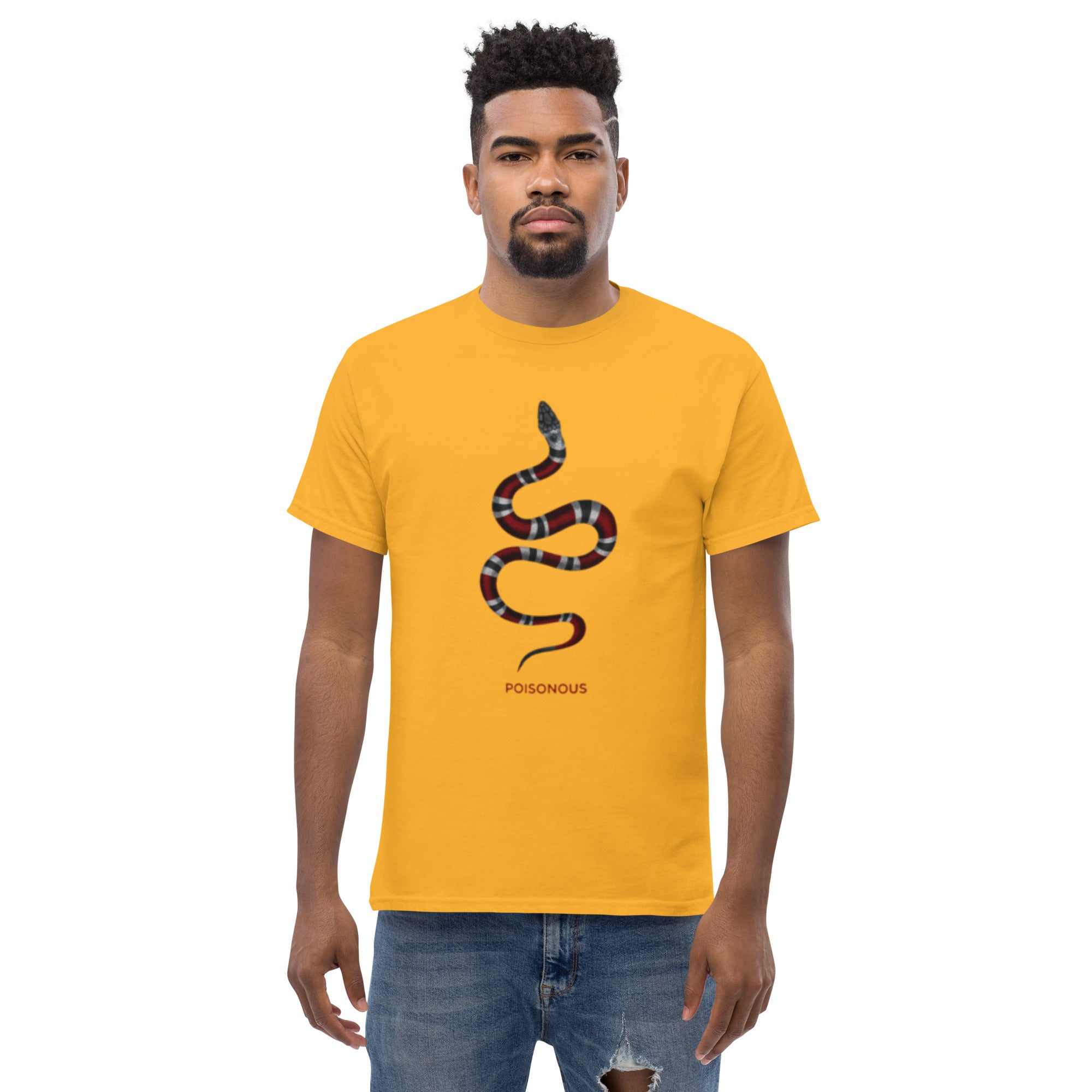 T-Shirt Unisex Stampata 100% Cotone – Confortevole – Design Poisonus-Biiply